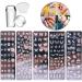 5 Pcs Nail Stamp Template Kit with 1 Stamper 1 Scraper Nail Stamping Plates for Nail Art Flower Leaf Butterflies Snowflake Nail Art Templates Nail Stamper Stencil Plates Set Manicure Nail Supplies