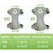 MC-Royal Premium Cat Dishes with Leash - Adjustable Size for Small & Large Cats | Durable Break-Proof Cat Bowls in Gray (XXS) - Buy Online on GoSupps.com