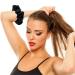 6 Pack Satin Black Hair Scrunchies Ponytail Holders for Women and Girls | Elastic Hair Bands Accessories - Buy Online on GoSupps.com