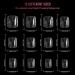 240 Pcs Half Cover Short Fake Nails - French Square Acrylic Press-On Tips, 12 Sizes with Case for DIY Nail Art - Buy Online on GoSupps.com