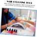 Buy EXCEART 10pcs Nail Polish Palette - Manicure Display Tools & Color Dishes for Nail Art - White Glue Board Mix - 9.5x9.5CM - International Shipping Available - Buy Online on GoSupps.com