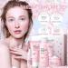 Cherry Blossoms Skin Care Set for Women & Girls | Complete Beauty Gift Kit with Cleanser Serum Cream Toner & Eye Cream - Buy Online on GoSupps.com