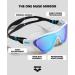 ARENA Unisex The One Mask Mirror Swimming Goggles - NS Blue-White-Black | International Shipping Available - Buy Online on GoSupps.com