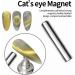 15ML Gold Cat Eye Gel Nail Polish | Magnetic Soak off Holographic Polish for Nail Art at Home - Buy Online on GoSupps.com