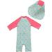 Bonverano Baby Girls UPF 50+ Sunsuit with Sun Cap - 18-24 Months - Buy Online on GoSupps.com