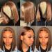 CHEETAHBEAUTY 12 Bob Wig - 4x4 Lace Closure, Human Hair, Medium Brown, Pre-Plucked for Black Women - Buy Online on GoSupps.com