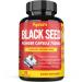 Organic Premium Black Seed Powder Capsules 750mg, Rich in Nutrients, Vitamin E & Omega 3 6 9 | Supports Immune System, Joint & Digestive | Vegan Gluten Free Nigella Sativa Supplement, 3 Months Supply