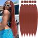 YDDM PRE Stretched Braiding Hair Extensions 32 inch 6packs Extensions Kunsthaar Braids Hair extension Art hair for braid Extension for Braids Jumbo Braids Hair (350#) 81cm-32 inches (6 Pack) 350#