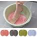 Giugio Non-Slip Silicone Massage Pad - Back Scrubber & Foot Brush with Suction Cup | Exfoliating Shower Massager (Green) - Clean Exfoliate & Massage - Buy Online on GoSupps.com