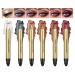6 Color Neutral Eyeshadow Stick Pearl Pink Brown Makeup Single Eyeshadow Stick with Blending Brush Waterproof & Long Lasting Eye Brightener Stick Eye Shadow Pencil for Smoky Metallic Eye Makeup 1PC 01#