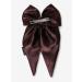 Arendelle Satin Long Tail Bow in Brown | Bow Hairpin clip for Women and Girls | Anti-Hair Breakage Hairclips ABW011  - Buy Online on GoSupps.com