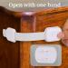 5pcs Child Safety Cabinet Strap Locks - No Screws, Multi Use Latch with Adhesive Pads (White) - Buy Online on GoSupps.com