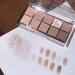Rosarden 10-Color Eyeshadow Palette - Matte, Nude & Glitter Shades with Eyeshadow Brush - Highly Pigmented Neutral Shadows for Brown Eyes - Buy Online on GoSupps.com