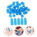 Veemoon 100pcs Nitrile Finger Cots - Sky-Blue Finger Protectors for Secure Grip & Protection | Durable Finger Sleeves for Crafting & Electronics - Buy Online on GoSupps.com