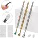 FEIlei Cuticle Pusher Stainless Steel Double Head Manicure Pedicure Tool for Fingernail Silver - Buy Online on GoSupps.com