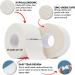 WOD Nation White Athletic Sports Tape - 1.5" x 10 Yards (50 Pack) | Strong Easy-Tear No Residue | Ideal for Ankle & Wrist Support in Boxing Soccer & More - Buy Online on GoSupps.com