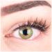 Very covering and natural green contact lenses Silicone Comfort Novelry Color "Rose Green" + container of Glamlens - 1 pair (2 pieces) - DIA 14.00 - With strength -5.00 dioptries -5.0 diopters 8.6 millimeters 2.0