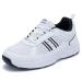 Mens Walking Shoes Wide Running Sneakers with Arch Support Lightweight Diabetic Athletic Tennis Shoes 11.5 White/Black