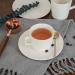 Set White Striped Ceramic Cup and Saucer Coffee Drinking Cup Breakfast Cup House Kitchen Office - Buy Online on GoSupps.com