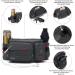 TUDEQU Fanny Pack Dog Walking Bag Bumbag Waist Bag with Two Invisible Bottle Holder for Hiking Running Cycling Men Women 761 Yb Dark Grey - Buy Online on GoSupps.com
