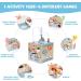 Motor Cube Activity Center: 6-in-1 Wooden Toys for Toddlers | Pearl Labyrinth & Sorting Games - Buy Online on GoSupps.com