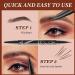 Trailott Eyebrow Pen Trailott Microblading Eyebrow Pen Trailott Brow Pen 2in 1 Liquid Eyebrow Pencil Double Head Liquid Eyebrow Pencil for Natural Makeup All Day (Black) - Buy Online on GoSupps.com