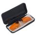 Computer Glasses Clipon Lens Blue Lights Clipon Glasses Eye Protection 400-500nm 180 Degree Flip for Gaming Square