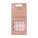 KISS Bare But Better Press-On Nails Nail glue included 'Mocha' Light Nude skin Short Size Oval Shape Includes 30 Nails 2G Glue 1 Manicure Stick 1 Mini File