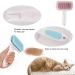 CMQC Self Cleaning Slicker Brush for Cats & Dogs - Pet Grooming Tool for Shedding Hair, Tangles, and Mats - Blue - Buy Online on GoSupps.com