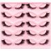 Modonghua False Eyelashes 10pair Cat Eye Lashes Natural Look Fluffy Eye Lashes Eyelashes for Makeup Strip False Lashes Fox Eye Lashes(size:1.4cm) - Buy Online on GoSupps.com