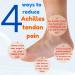 Achilles Tendon Heel Socks Sleeve | Compression Ankle Brace for Pain Relief | Plantar Fasciitis & Joint Support | Men & Women - Buy Online on GoSupps.com