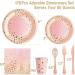 175PCS Pink and Rose Gold Plates Napkins Party Supplies  Severs 25 Disposable Party Plates  Plastic Forks Knives Spoons  Golden Dot Paper Plates  Napkins Cups for Baby Shower Decorations Pink Party 175 PCS Pink and Rose Gold Glitter - Buy Online on GoSupps.com