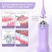 Cordless Water Flosser for Teeth with 5 Cleaning Modes and 5 Jet Tips - Portable, IPX7 Waterproof Oral Irrigator for Braces - Perfect for Home, Travel, and Office Use (Purple) - Buy Online on GoSupps.com