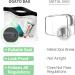 Ogato 3pcs Clear TSA Approved Toiletry Bag - Quart Size | Security Approved Worldwide for Liquids & Cosmetics | 100% 3-1-1 Compliant Travel Bags in Black - Buy Online on GoSupps.com
