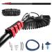 3.6-10.8 M Washing Kit: Water-fed Brush Soap Dispenser Window Cleaning Pole Water Fed Telescopic Brush Window Cleaner Equipment Car Cleaning Brush (6M)