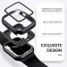  2 in 1 Goton for Waterproof Apple Watch Screen Protector 44mm Case SE Series 6 5 4 360 Protective PC Face Cover Built-in Tempered Glass Front & Back Bumper for iWatch 6 5 4 SE 2022 Accessories Black 44mm - Buy Online on GoSupps.com
