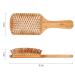 Antistatic Bamboo Paddle Hairbrush - Wooden Bristle Brush for Men Women & Kids - Frizz Control & Scalp Massage - Buy Online on GoSupps.com