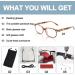 OCCI CHIARI Square Reading Glasses for Men & Women - Lightweight & Comfortable 5.0x Brown Readers - Buy Online on GoSupps.com