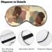 LynaRei Tropical Palm Leaves Sleep Mask for Women - Adjustable Strap Eye Cover for Blocking Out Light - Buy Online on GoSupps.com