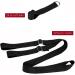 OFKPO Adjustable Yoga Straps for Stretching Leg Stretcher for Ballet Dance Gymnastics Exercise (Black) - Buy Online on GoSupps.com