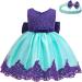 LZH Baby Girls Lace Dress - 18-24 Months Purple + Blue - Buy Online on GoSupps.com