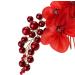 LALAFINA Wedding Hair Comb Artificial Flower Hair Barrettes Pearl Rhinestone Bridal Hair Clip for Women Girls (Red) - Buy Online on GoSupps.com
