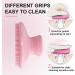 Silicone Facial Cleaning Brush - Deep Clean & Remove Blackheads | 2x Pink Manual Scrubber Pads - Buy Online on GoSupps.com