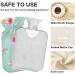 Naanle 2L Hot Water Bottle with Lid - Strawberry Flowers | Heat & Cold Therapy for Back Pain Relief & Warm Hands/Feet - Buy Online on GoSupps.com