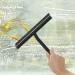 Alapaste Silicone Shower Squeegee Shower with Hook Non Slip Grip Household Window Squeegee Glass Cleaner Shower Silicone Wiper Window Cleaner for Doors Car Glass Mirror & Bathroom Black 21cm - Buy Online on GoSupps.com