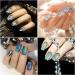 Marble Full Nail Wraps Stickers with Nail Files - DIY Self-Adhesive Nail Art Decals for Daily Party Decorations (168 Pieces) - Buy Online on GoSupps.com