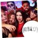Abaodam Teeth 2pcs Werewolf Halloween Decor Party Props Accessories Men and Women European and American Teeth Grills - Buy Online on GoSupps.com