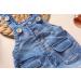 KIDSCOOL SPACE Baby & Little Boys/Girls Water Washed Ripped Soft Denim Overalls 6-12 Months Light Blue - Buy Online on GoSupps.com
