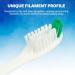 Falcon Toothbrush with Curved Filaments - Deep Reach Medium Bristles | Family Care Pack of 8 - 4 Colors Available - Buy Online on GoSupps.com