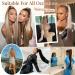 60 cm Long Straight Ponytail Hairpiece - Synthetic Hair Extension for Women & Girls (Light Brown) - Buy Online on GoSupps.com